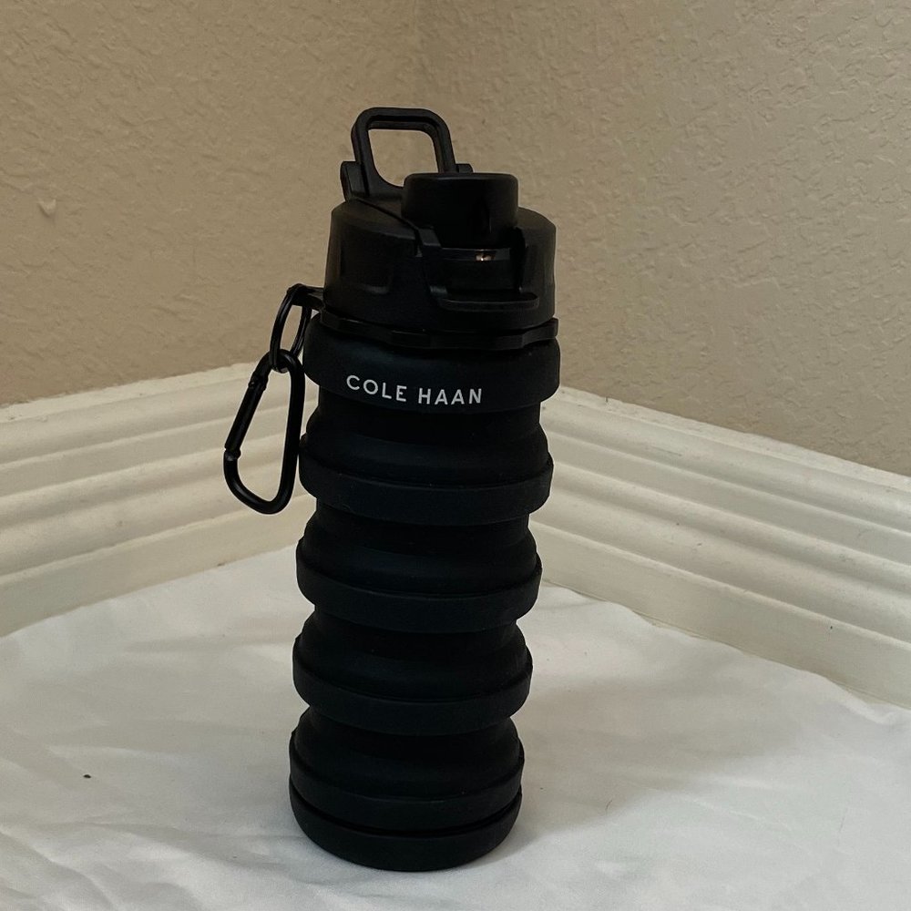 Cole Haan Collapsible Bottle-Water NEW BLACK